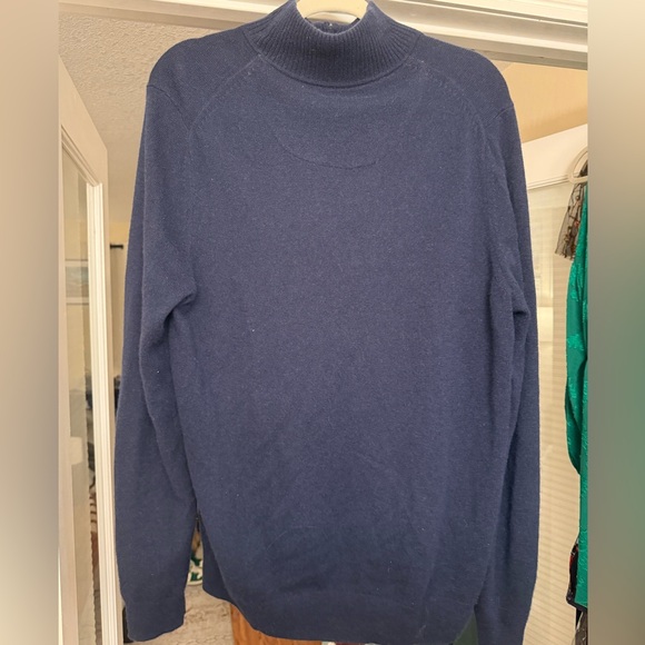 NWOT Nordstrom Blue Cashmere Sweater - Picture 2 of 3